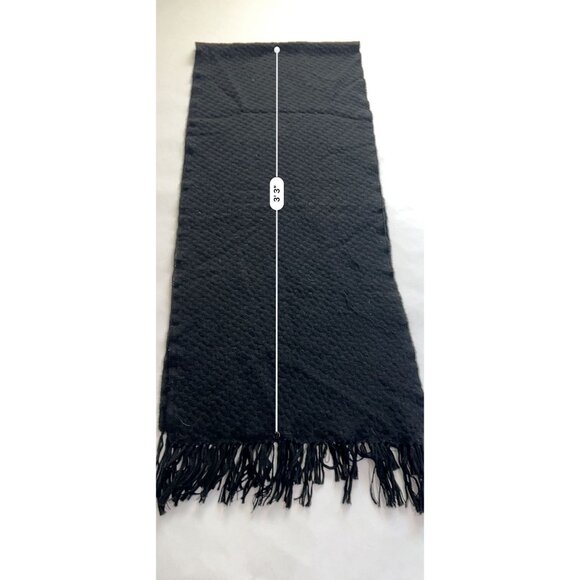 Tory Burch Knit Scarf in Black - Picture 3 of 5